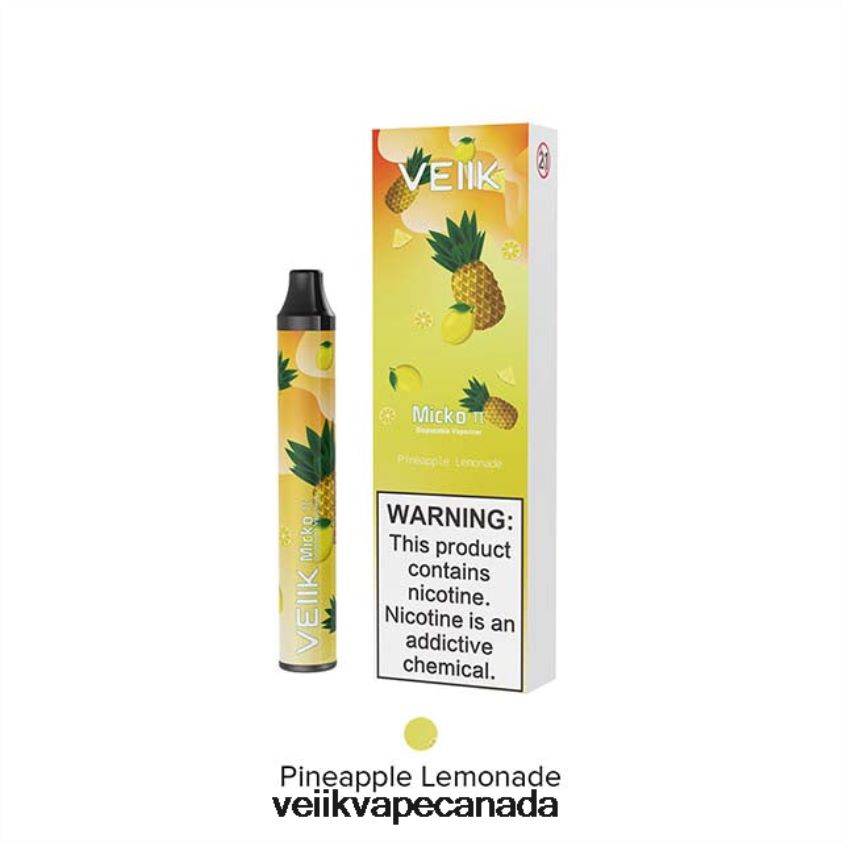 VEIIK Micko Pie Disposable Vape 600 Puffs P448PN27 Pineapple Lemonade - VEIIK Cracker Pod Canada VEIIK Micko Pie Disposable Vape 600 Puffs P448PN27 Pineapple Lemonade - VEIIK Cracker Pod Canada