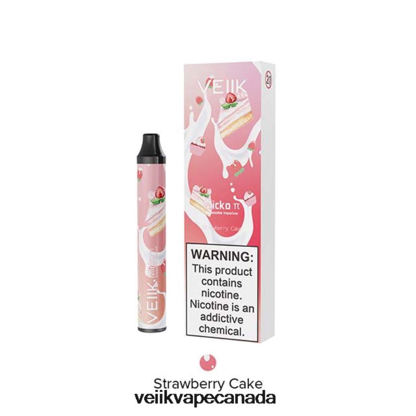 VEIIK Micko Pie Disposable Vape 600 Puffs P448PN28 Strawberry Cake - VEIIK Micko Q Canada VEIIK Micko Pie Disposable Vape 600 Puffs P448PN28 Strawberry Cake - VEIIK Micko Q Canada
