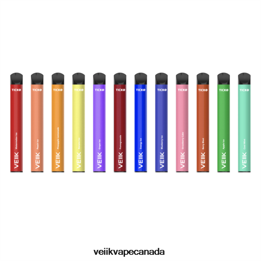 VEIIK Ticko Disposable Vape 1200 Puffs P448PN31 Multiple Flavors - VEIIK Vape Toronto VEIIK Ticko Disposable Vape 1200 Puffs P448PN31 Multiple Flavors - VEIIK Vape Toronto